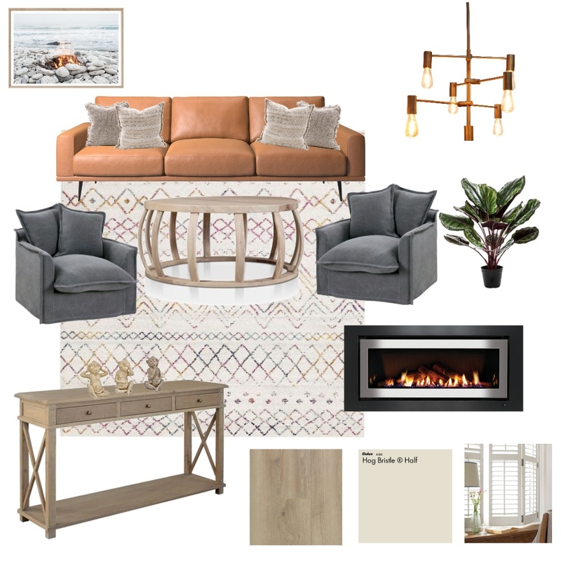 Modern Industrial Living Room Mood Board by Interior Revamps on Style Sourcebook