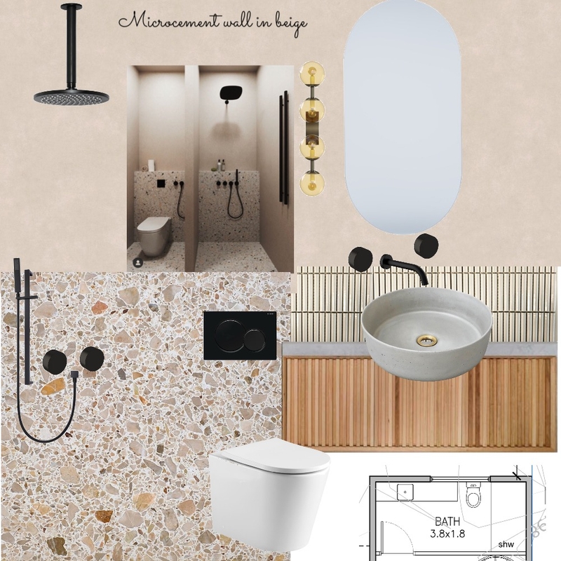Pool house bathroom Mood Board by Mam interiors on Style Sourcebook