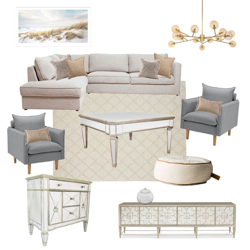 Coastal Living Room Mood Board by Interior Revamps on Style Sourcebook
