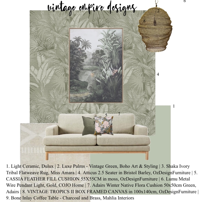 Green dreams Mood Board by Vintage Empire Designs on Style Sourcebook