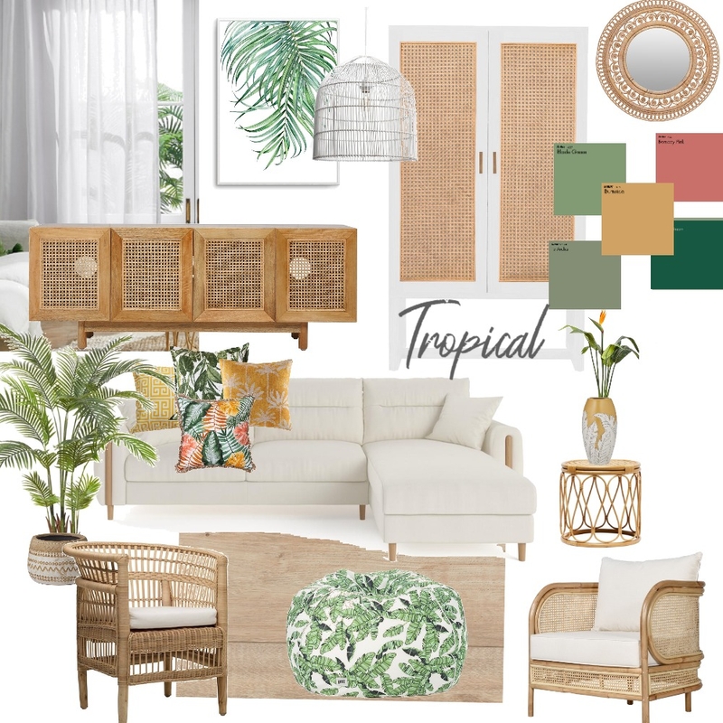 Tropical Mood Board by sbarth on Style Sourcebook