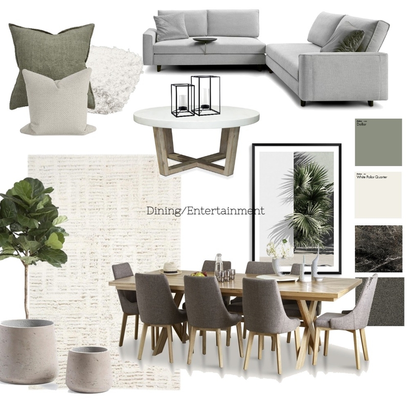 Living/Dining Mood Board by January Made Design on Style Sourcebook