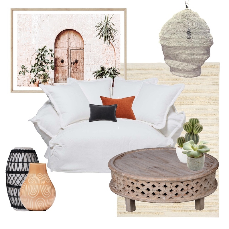 Boho Living Mood Board by R&K Creative Studios on Style Sourcebook