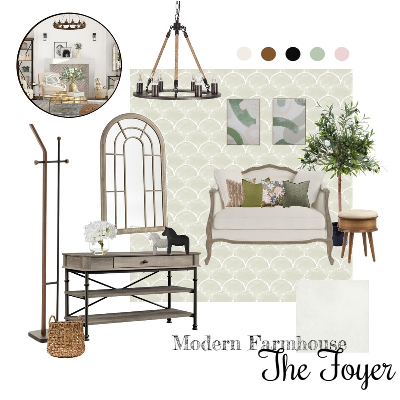 The Foyer of a Mondern Farmhouse Mood Board by kristyye on Style Sourcebook