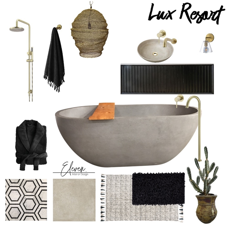 lux resort bathroom Mood Board by Manea Interiors on Style Sourcebook