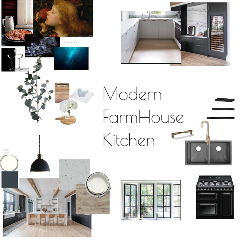 Modern Farmhouse Kitchen Mood Board by Likah Interior Designs on Style Sourcebook
