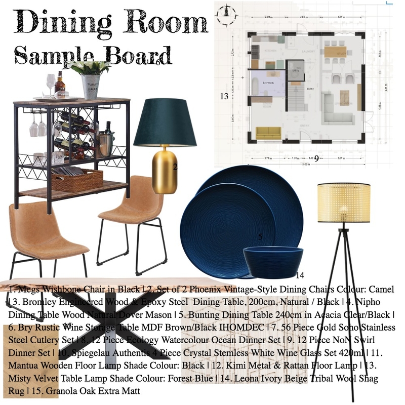 Dining Room Mood Board by Elle on Style Sourcebook