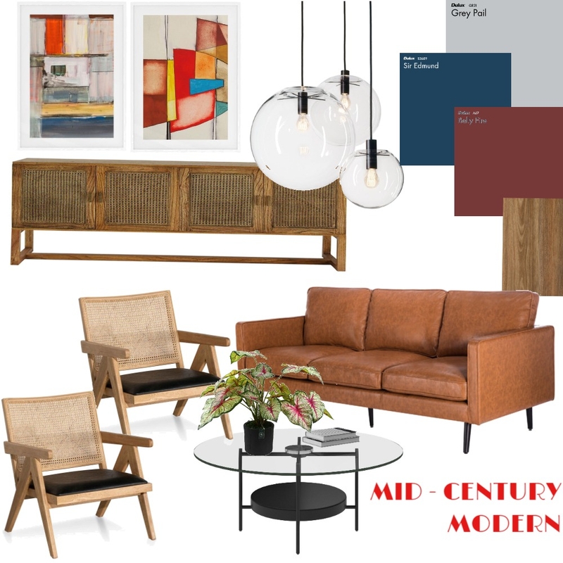 Mid-Century Modern Mood Board by Niravone on Style Sourcebook