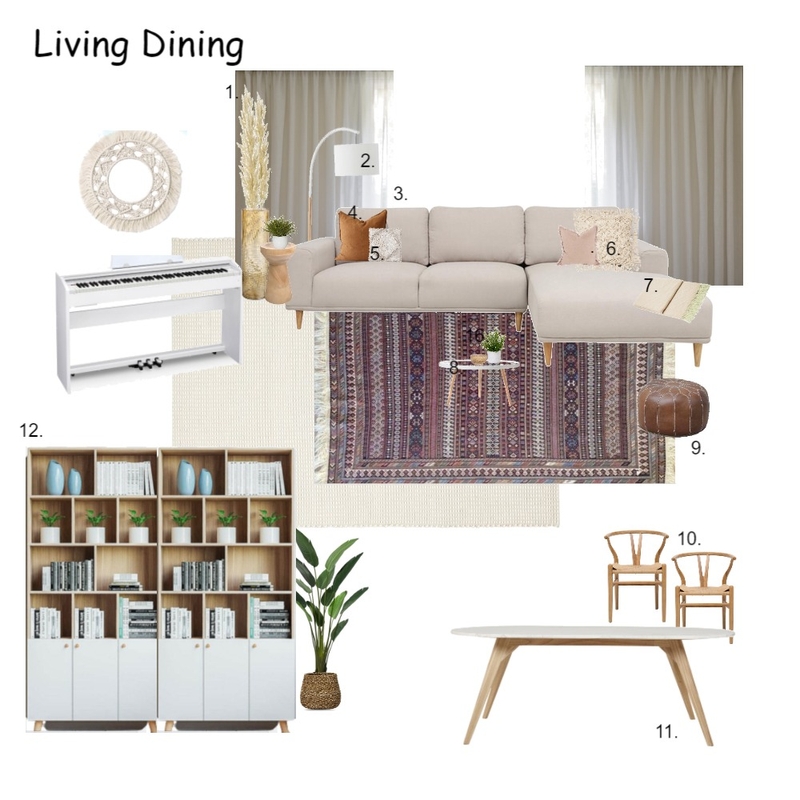 Sanya's Realistic Living Mood Board by Mgj_interiors on Style Sourcebook