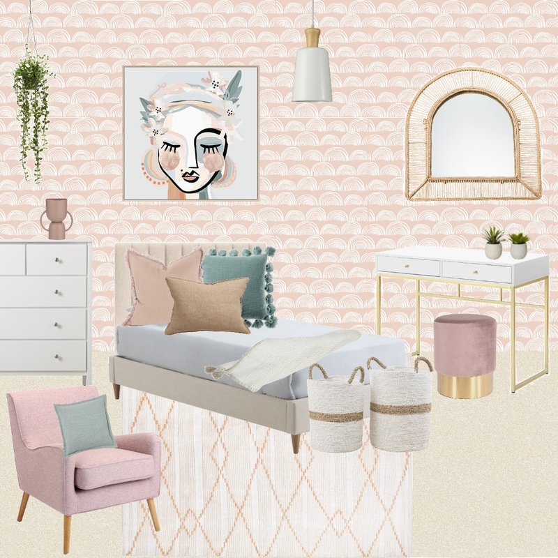 girls tween room Mood Board by Our home in the Grange on Style Sourcebook