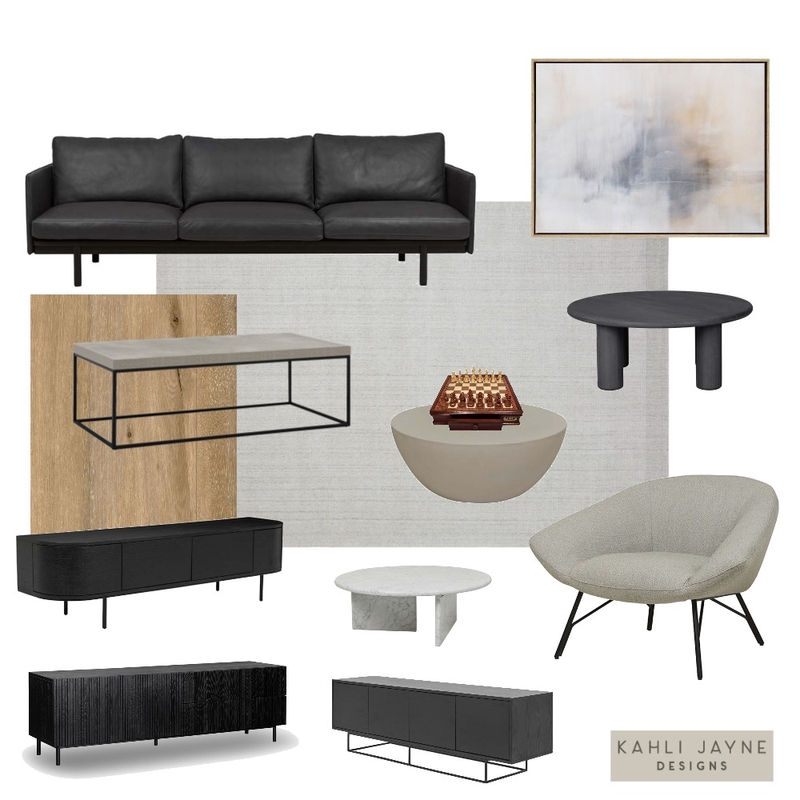 Contemporary Living Room - Balmoral Mood Board by Kahli Jayne Designs on Style Sourcebook