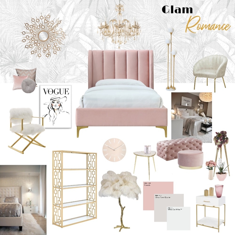 Glam Romance Mood Board by Viridi Designs on Style Sourcebook