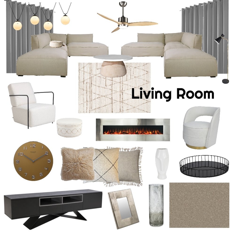 Living Room Mood Board by Ezekiel Apaina on Style Sourcebook