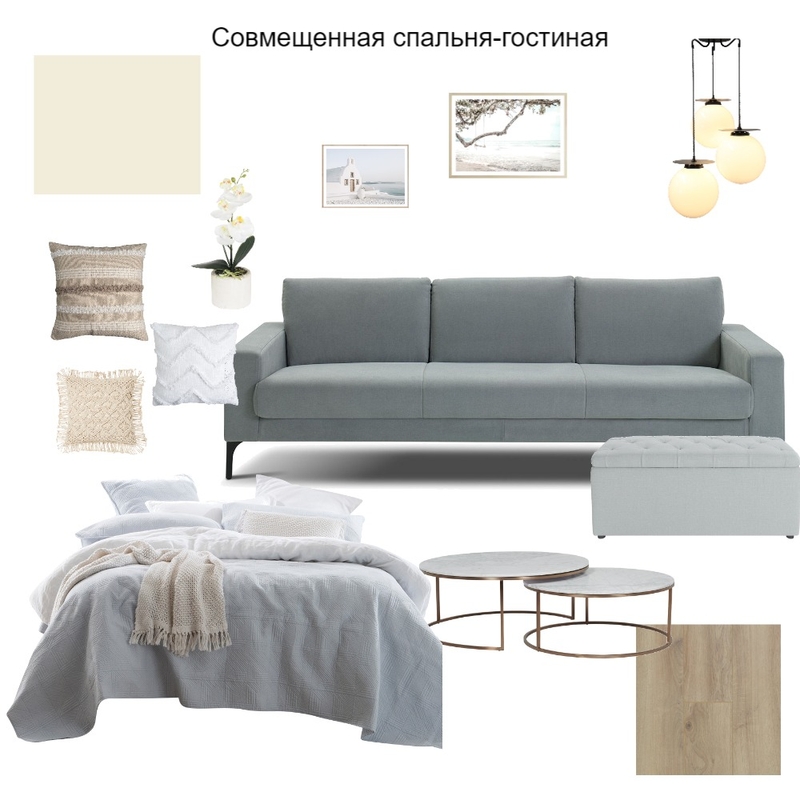 Совмещенная спальня гостиная Mood Board by Юлия Александрова on Style Sourcebook