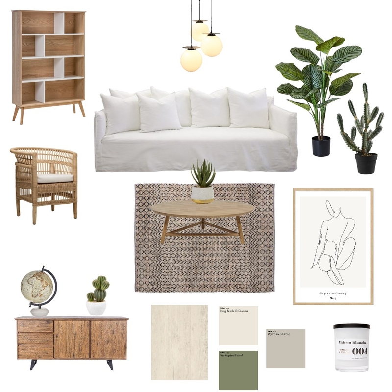 Bohemian Living Room Mood Board by jackyschneider on Style Sourcebook