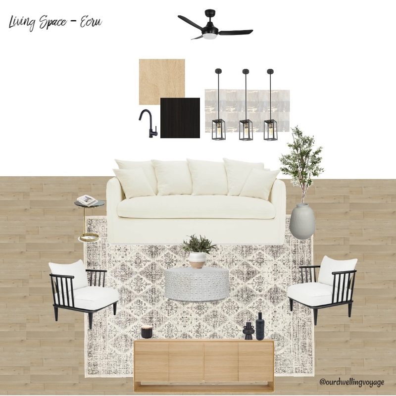 Living Space - Ecru Mood Board by Casa Macadamia on Style Sourcebook