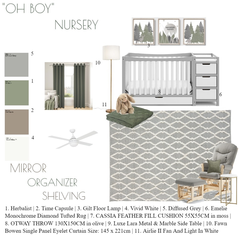 Nursery Mood Board by Keisha Brown on Style Sourcebook