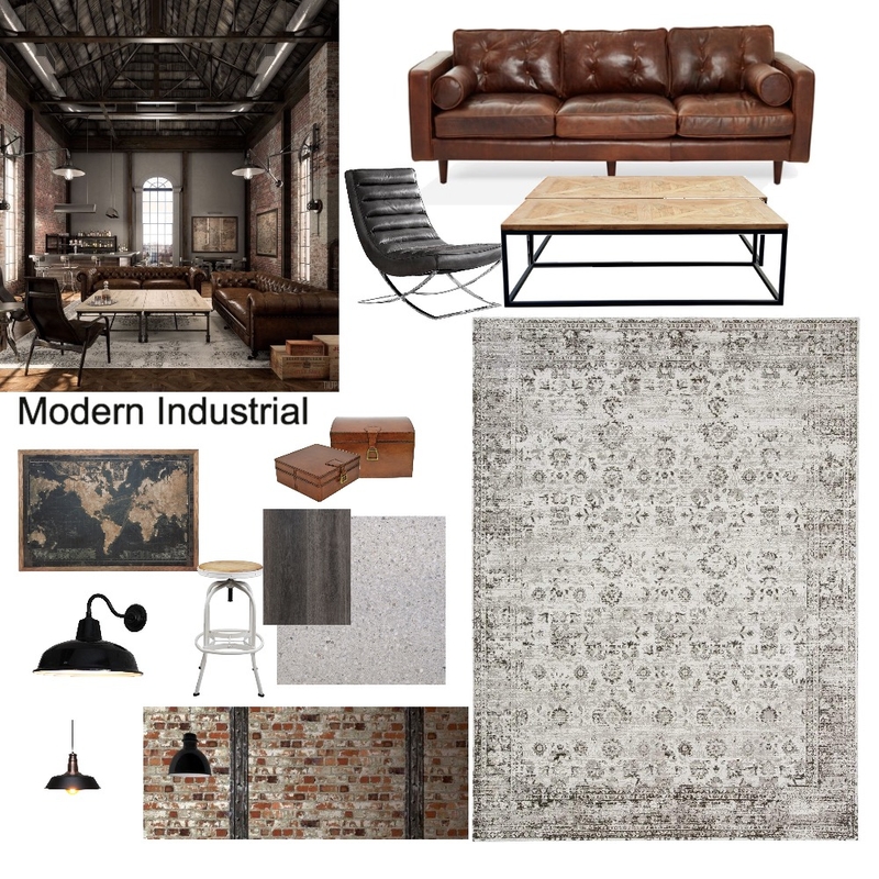 Modern Industrial Mood Board by Ritu2021 on Style Sourcebook