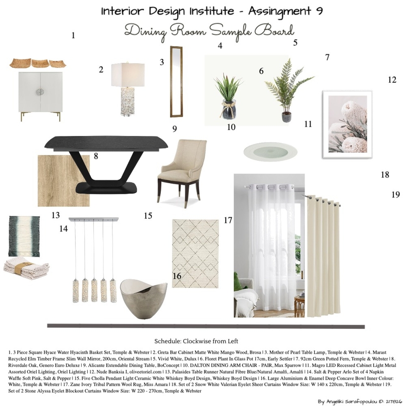 Interior Design Institute - Dining Room Mood Board by Angeliki Sar on Style Sourcebook