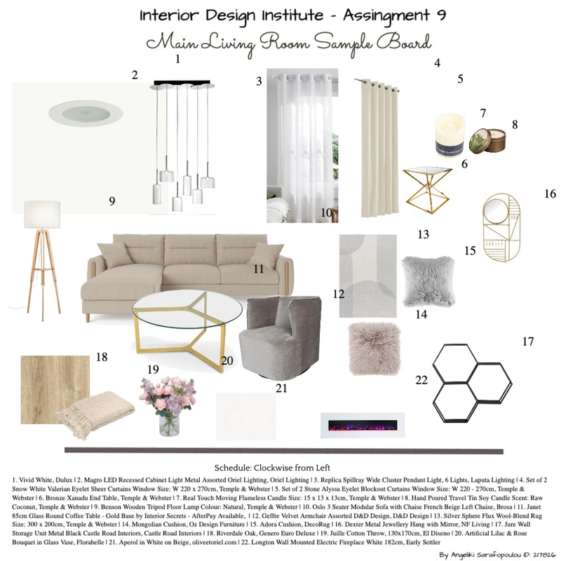 Interior Design Institute - Living Room Mood Board by Angeliki Sar on Style Sourcebook