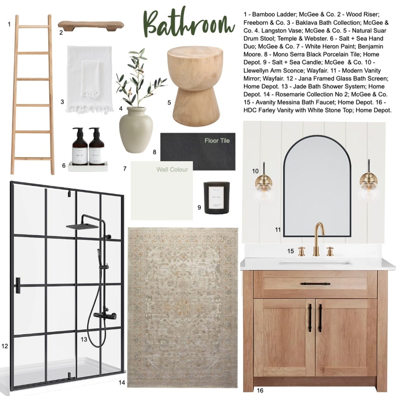 IDI - Bathroom Mood Board by deannahessdesign on Style Sourcebook