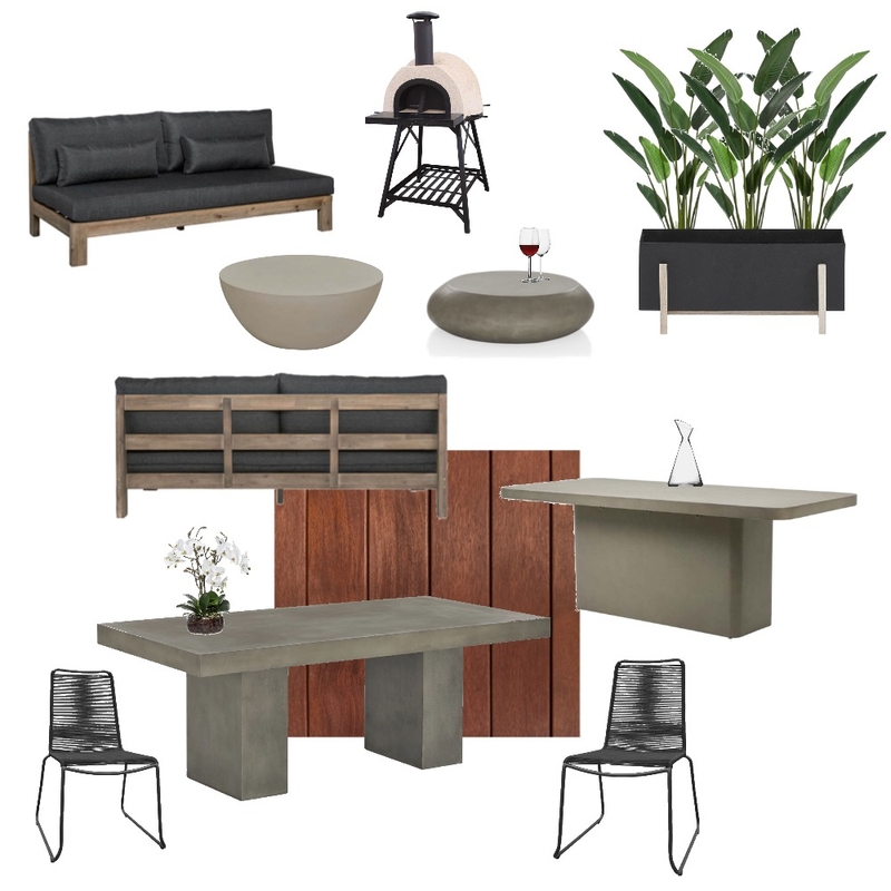 Contemporary Outdoor Area - Concept 1 Mood Board by Kahli Jayne Designs on Style Sourcebook