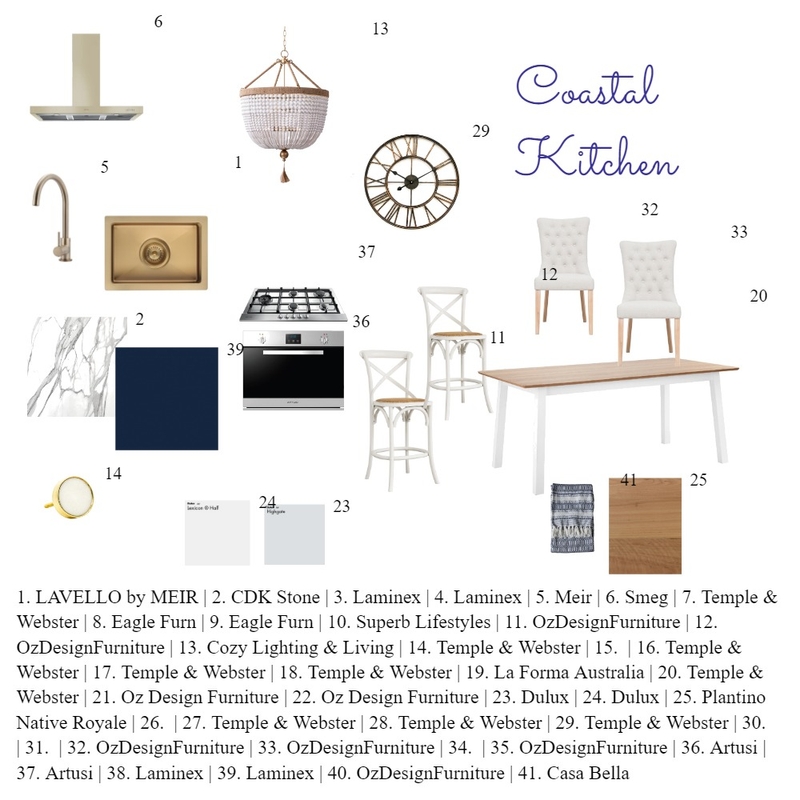 Coastal Kitchen Mood Board by Mvdkroft on Style Sourcebook