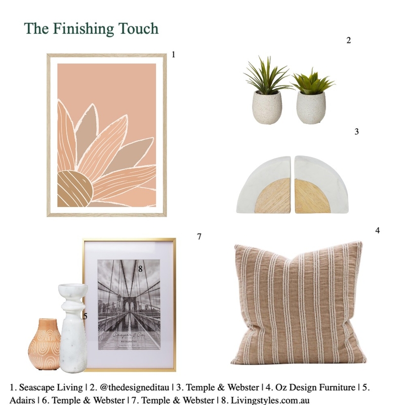 The Finishing Touch Mood Board by Bells & Co. Interiors on Style Sourcebook