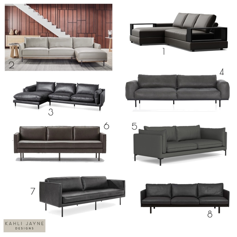 Contemporary Leather Sofas - Balmoral v2 Mood Board by Kahli Jayne Designs on Style Sourcebook