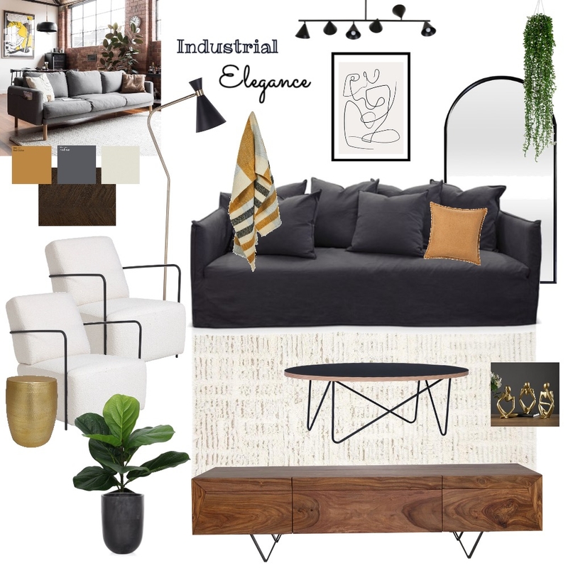 Industrial Elegance Mood Board by kelliedesign on Style Sourcebook
