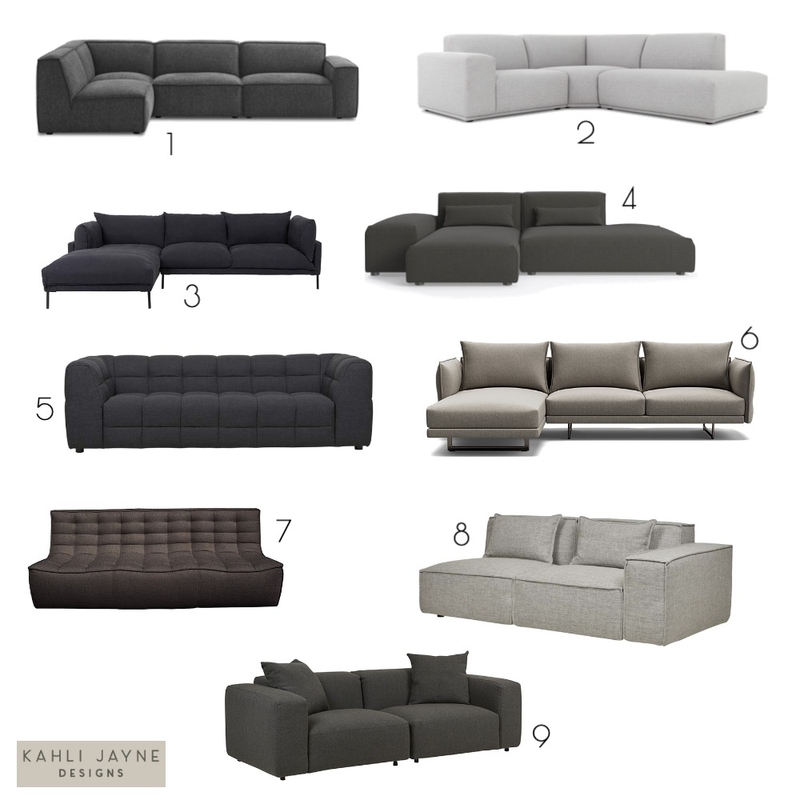Contemporary Fabric Sofas - Balmoral Mood Board by Kahli Jayne Designs on Style Sourcebook