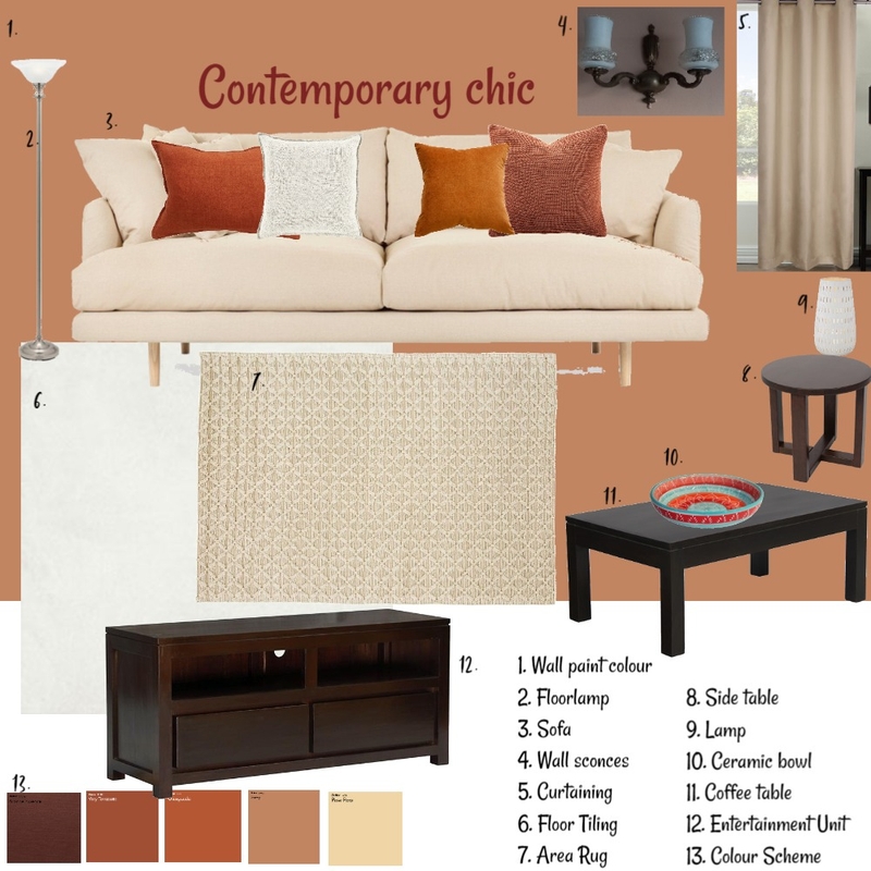 Terracotta Scheme Mood Board by itsjustrachna on Style Sourcebook