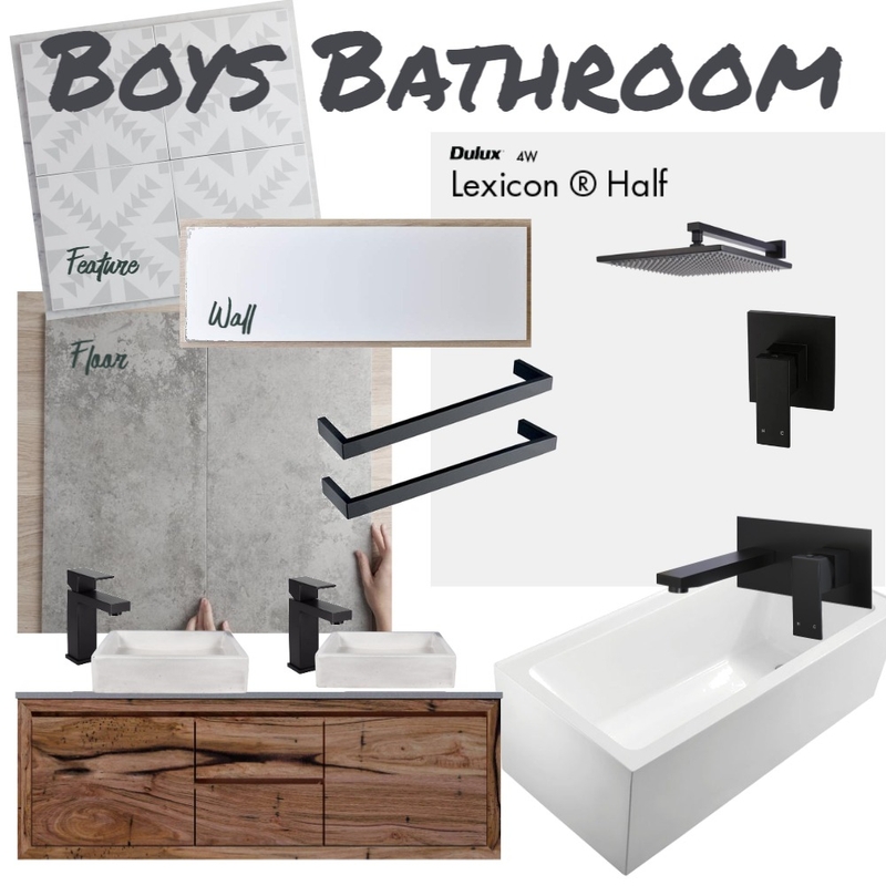 Boys Bathroom Mood Board by Alyssa89 on Style Sourcebook