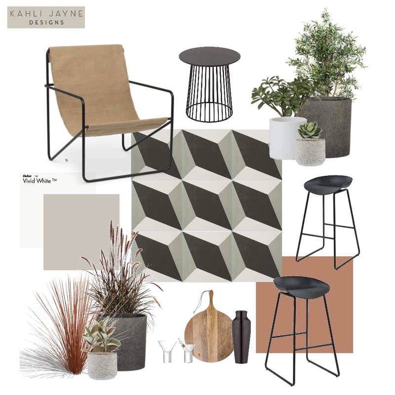Modern patio Mood Board by Kahli Jayne Designs on Style Sourcebook