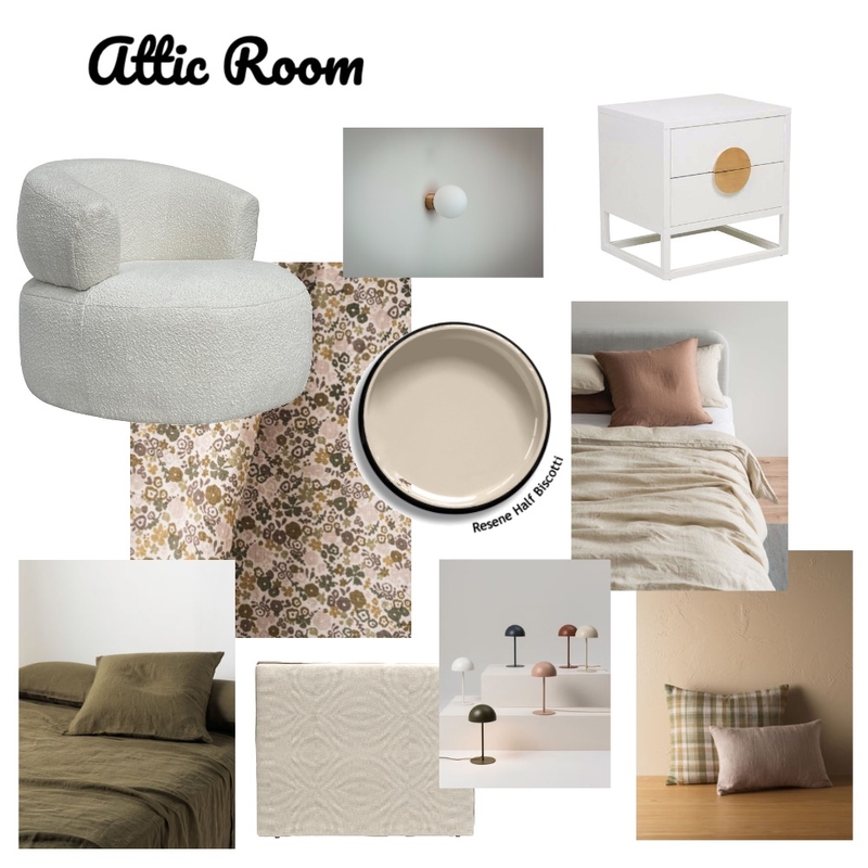 Emilys Attic Bedroom Mood Board by Leigh Fairbrother on Style Sourcebook