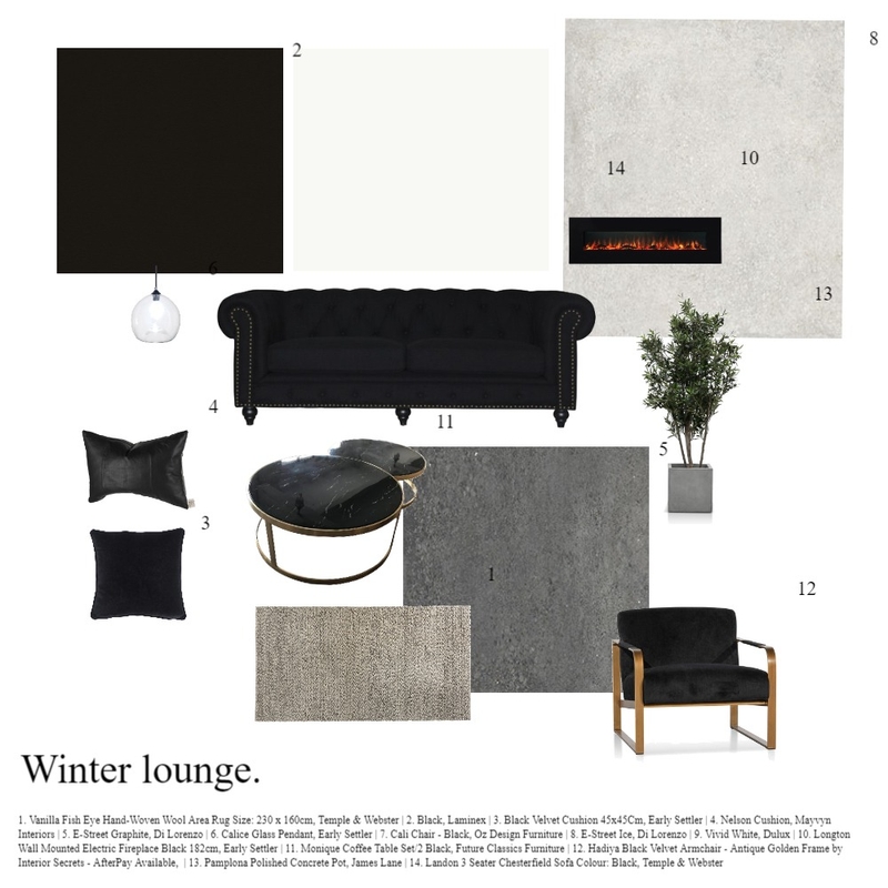 lounge Mood Board by ZJR on Style Sourcebook