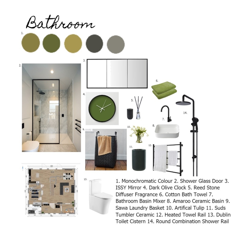 Bathroom Mood Board by Heidi Western on Style Sourcebook