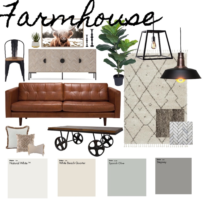 Farmhouse - Living Mood Board by Haven Home Styling on Style Sourcebook