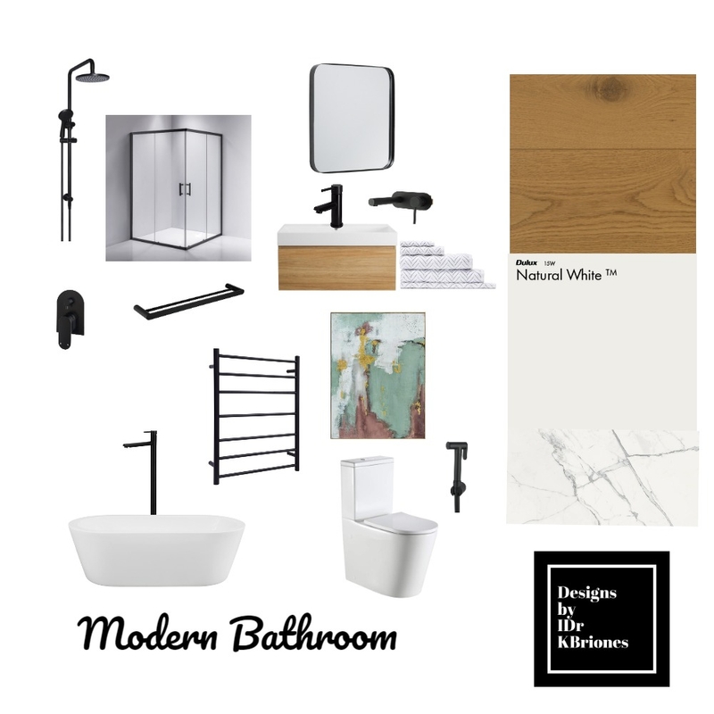 Modern Bathroom Mood Board by KB Design Studio on Style Sourcebook