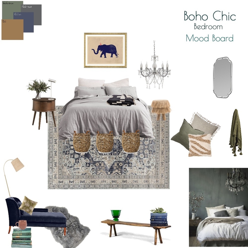 Boho Chic Bedroom Mood Board by byjuanitalvarez on Style Sourcebook