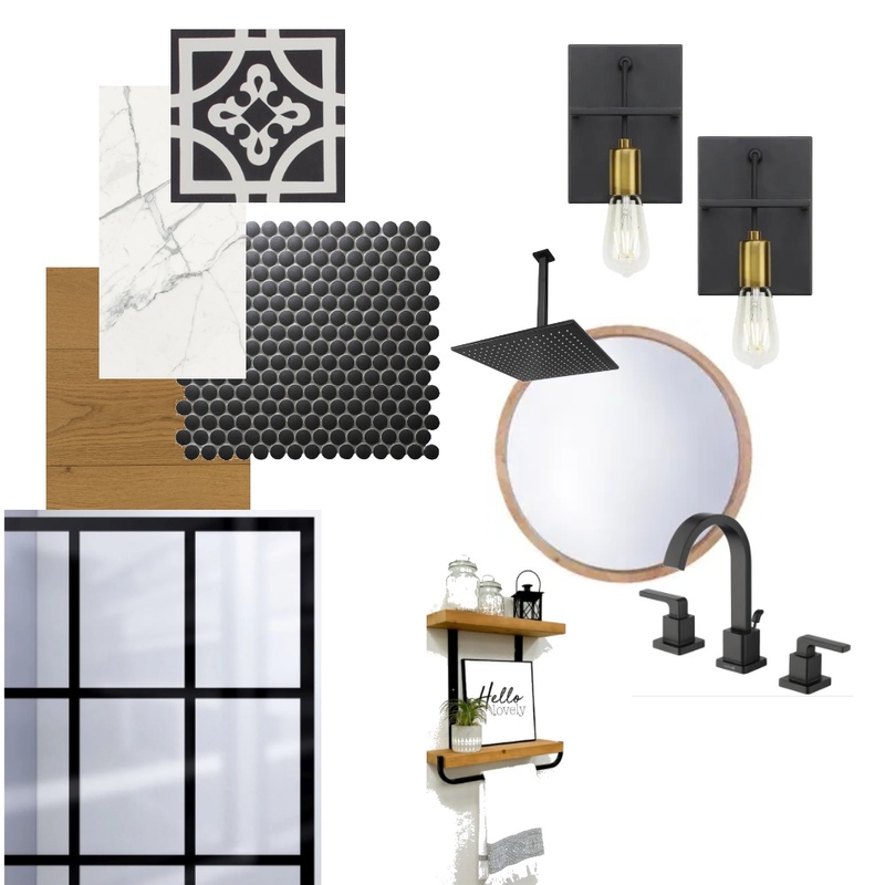 Modern Farmhouse Bathroom Mood Board by SashaVintonPE on Style Sourcebook