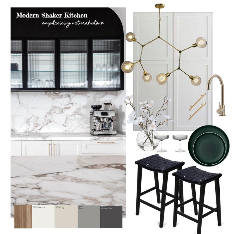 Modern Shaker Kitchen Mood Board by amygurr on Style Sourcebook
