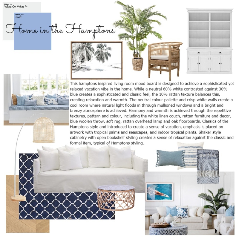 Hamptons Living Room Mood Board Mood Board by ReneéMarie on Style Sourcebook
