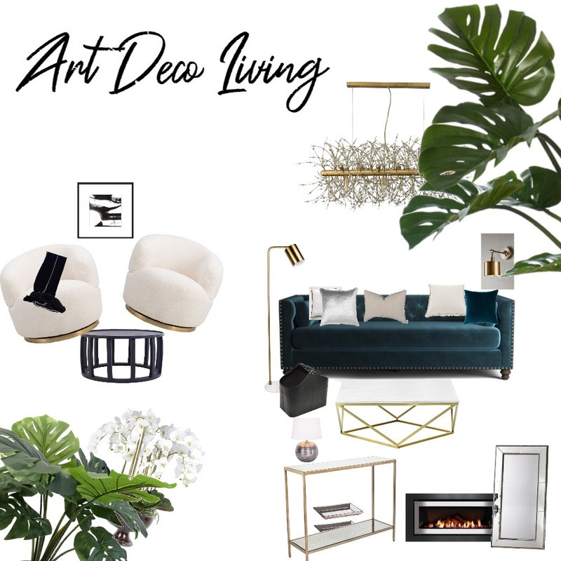 Art Deco Living Mood Board by Jasmeen on Style Sourcebook
