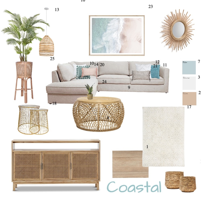 Living room Bondi Coastal Mood Board by mala on Style Sourcebook