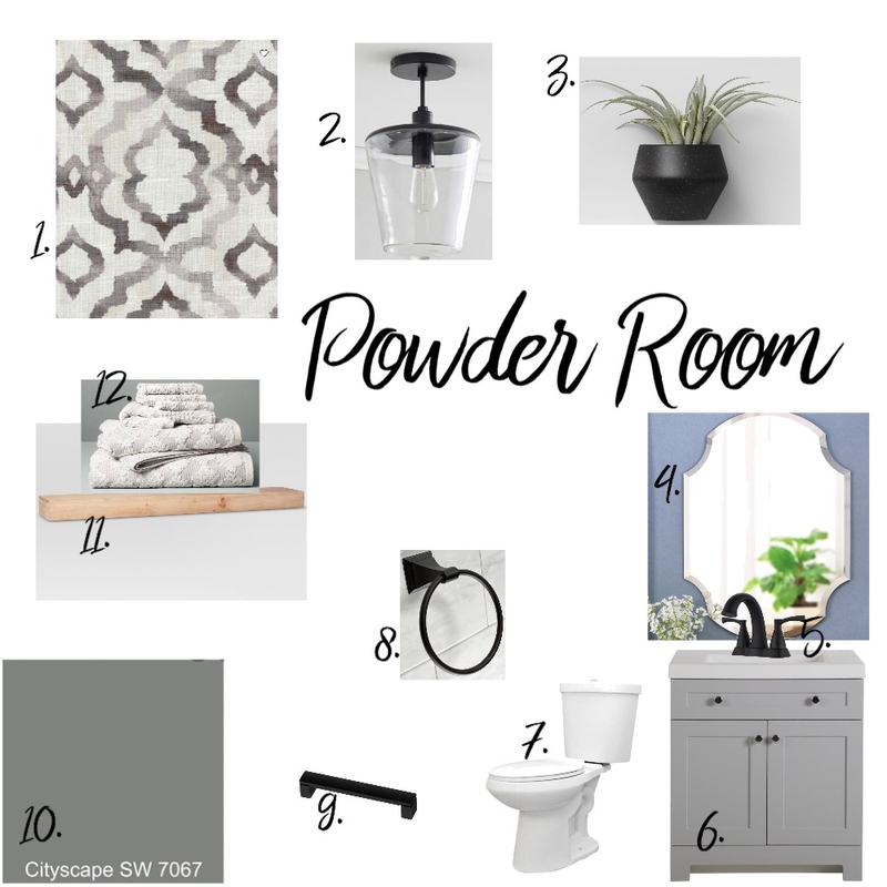 mod 9 powder room Mood Board by jennifer.jeannette on Style Sourcebook