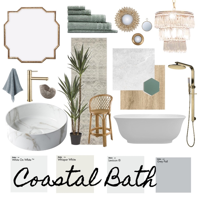 Coastal Bath Mood Board by Haven Home Styling on Style Sourcebook