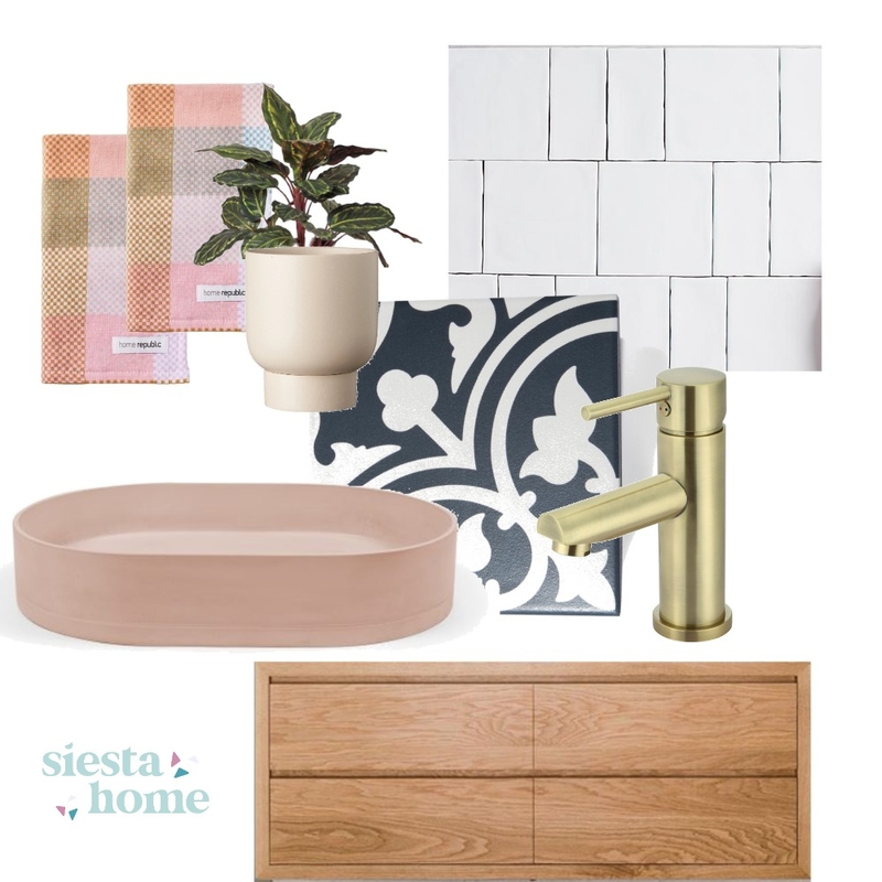 Modern boho bathroom Mood Board by Siesta Home on Style Sourcebook