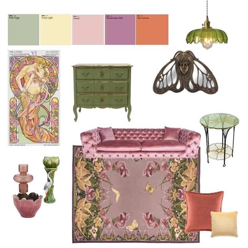 art nouveau Mood Board by ella.deylen on Style Sourcebook