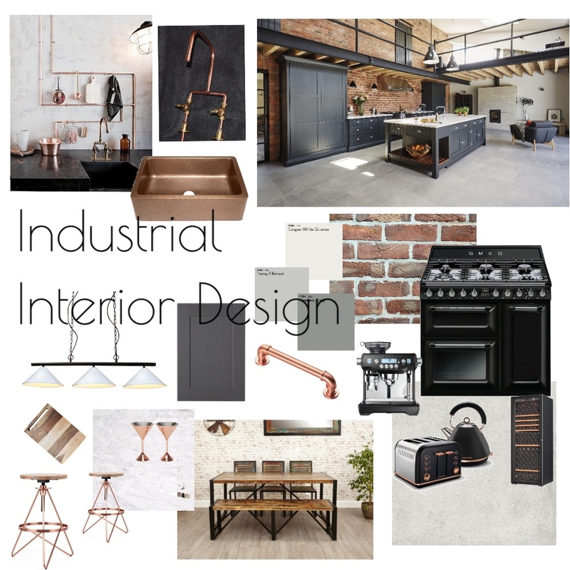Industrial Kitchen Mood Board by MonAmiDezign on Style Sourcebook